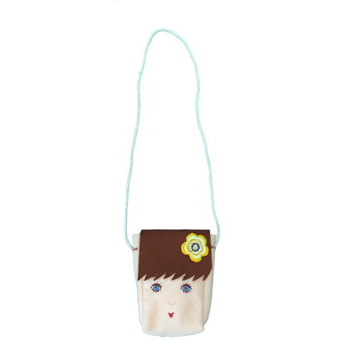 FaceToFace tasje handgemaakt wolvilt Kaatje