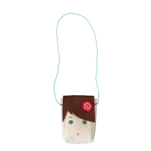 FaceToFace tasje handgemaakt wolvilt Madelief