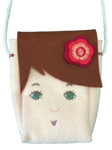 FaceToFace tasje handgemaakt wolvilt Madelief