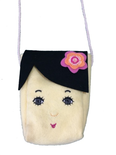 FaceToFace tasje handgemaakt wolvilt Lou