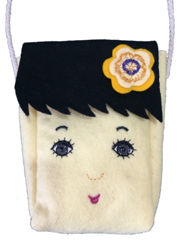 FaceToFace tasje handgemaakt wolvilt Sis