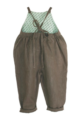 MeeGroei salopette - espresso bruin