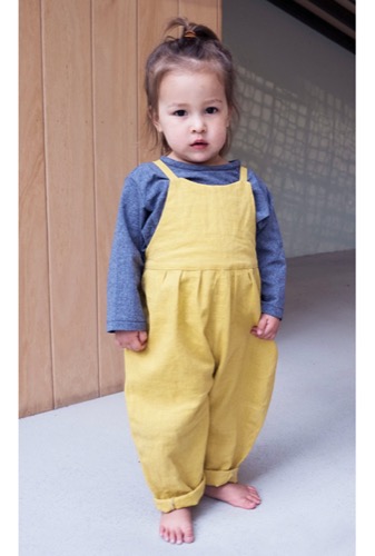 MeeGroei salopette - mosterd geel