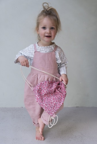 MeeGroei salopette - oud roze