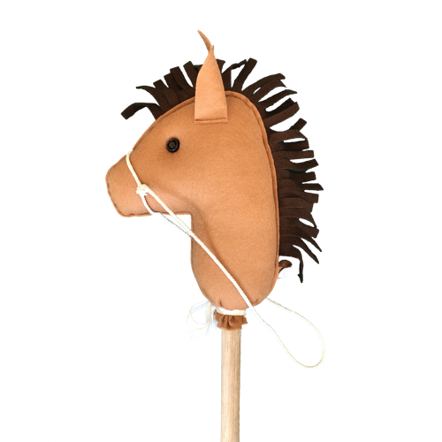 Stokpaard lichtbruin