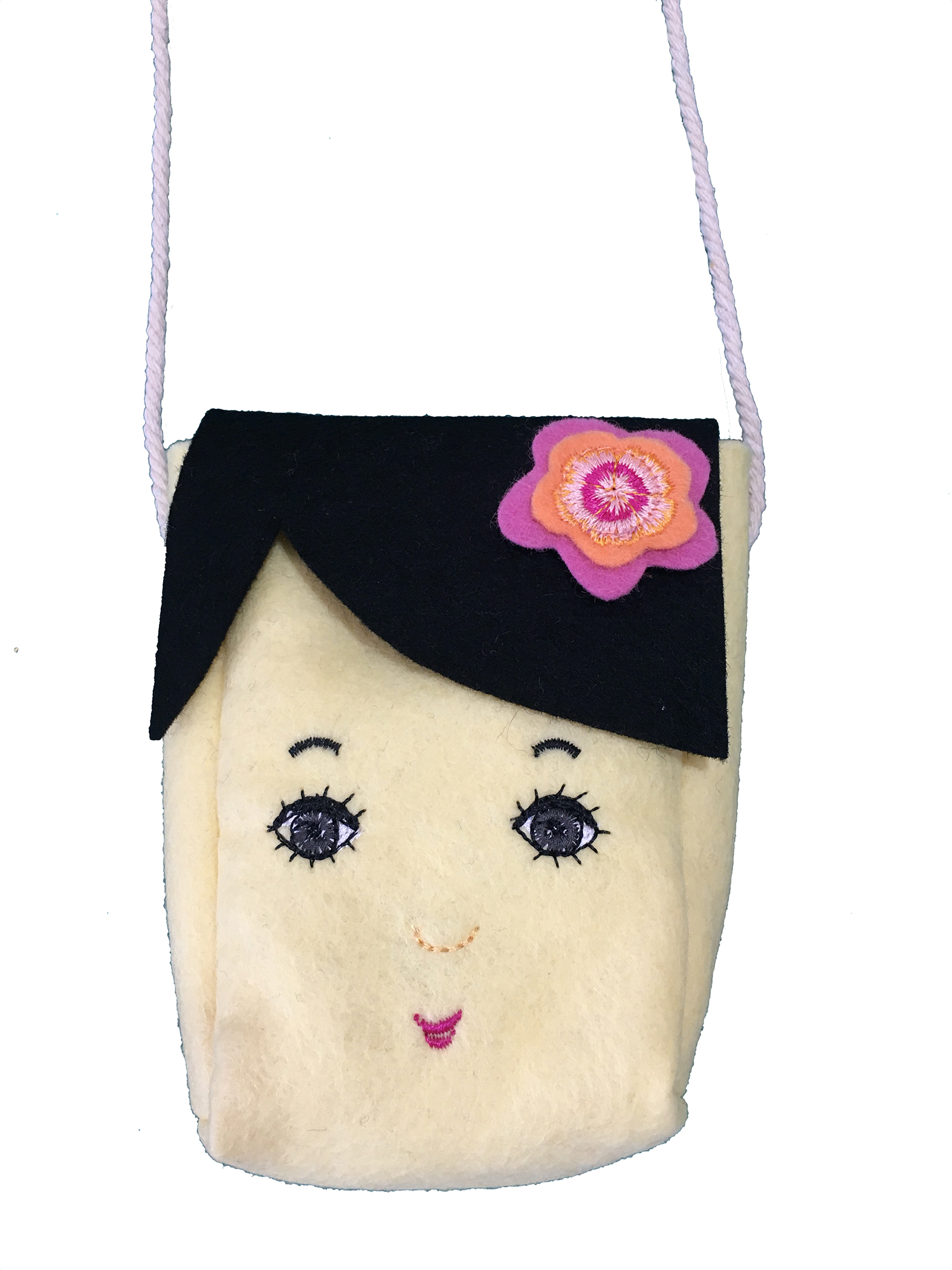 FaceToFace tasje handgemaakt wolvilt Lou