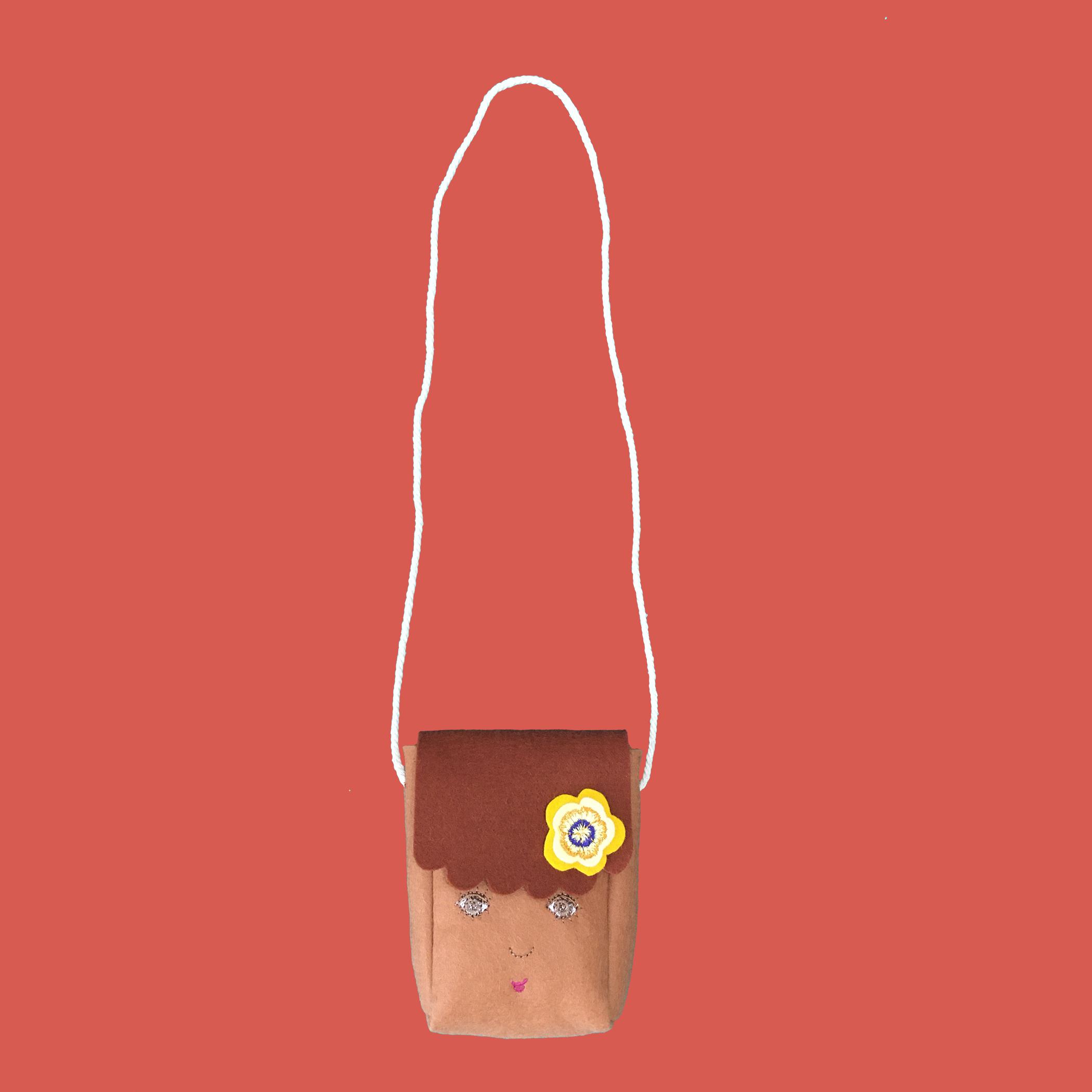 FaceToFace tasje handgemaakt wolvilt Ari