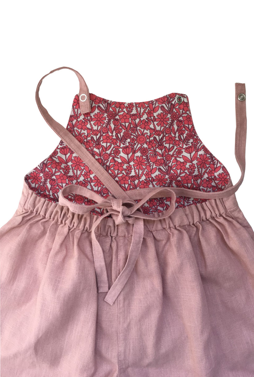 MeeGroei salopette - oud roze