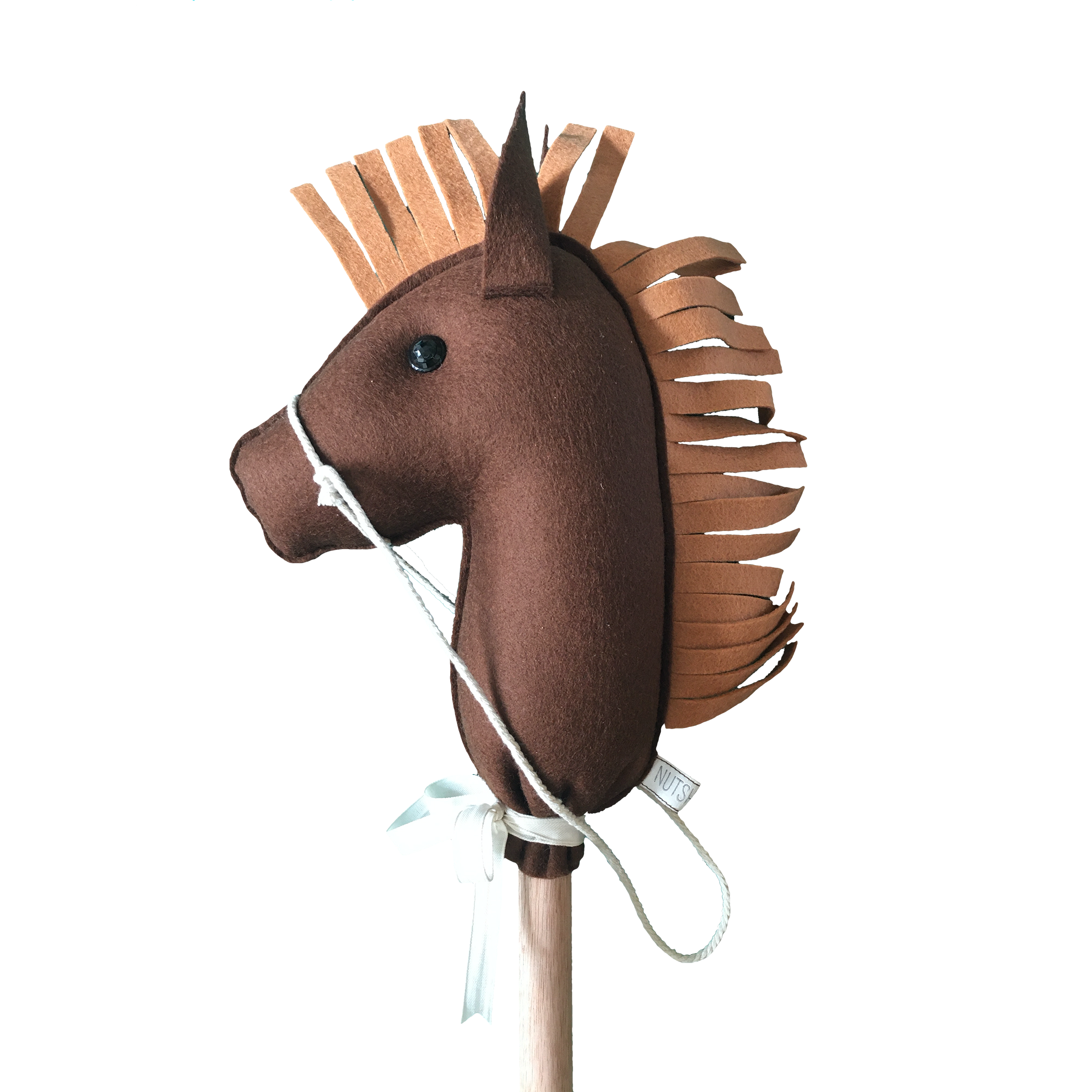 Stokpaard donkerbruin