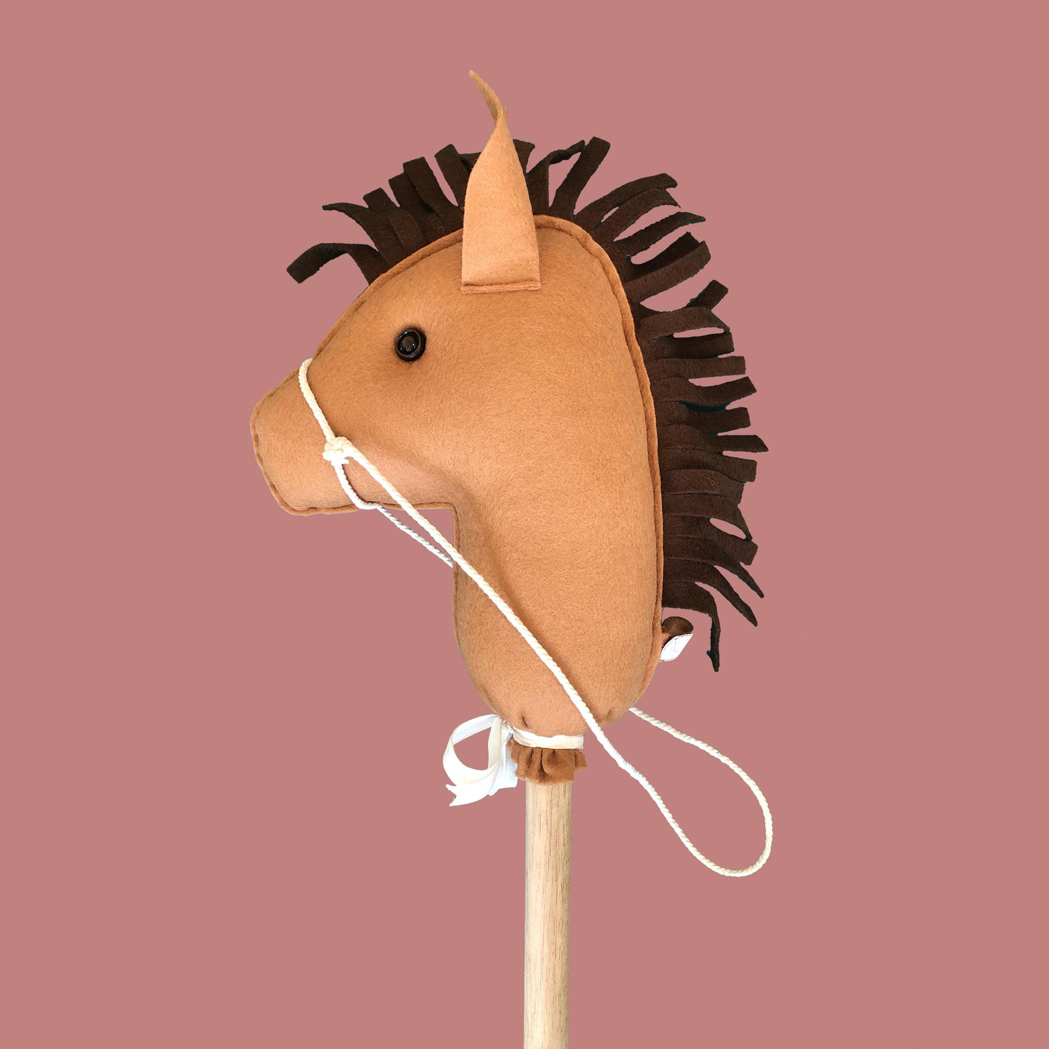 Stokpaard lichtbruin