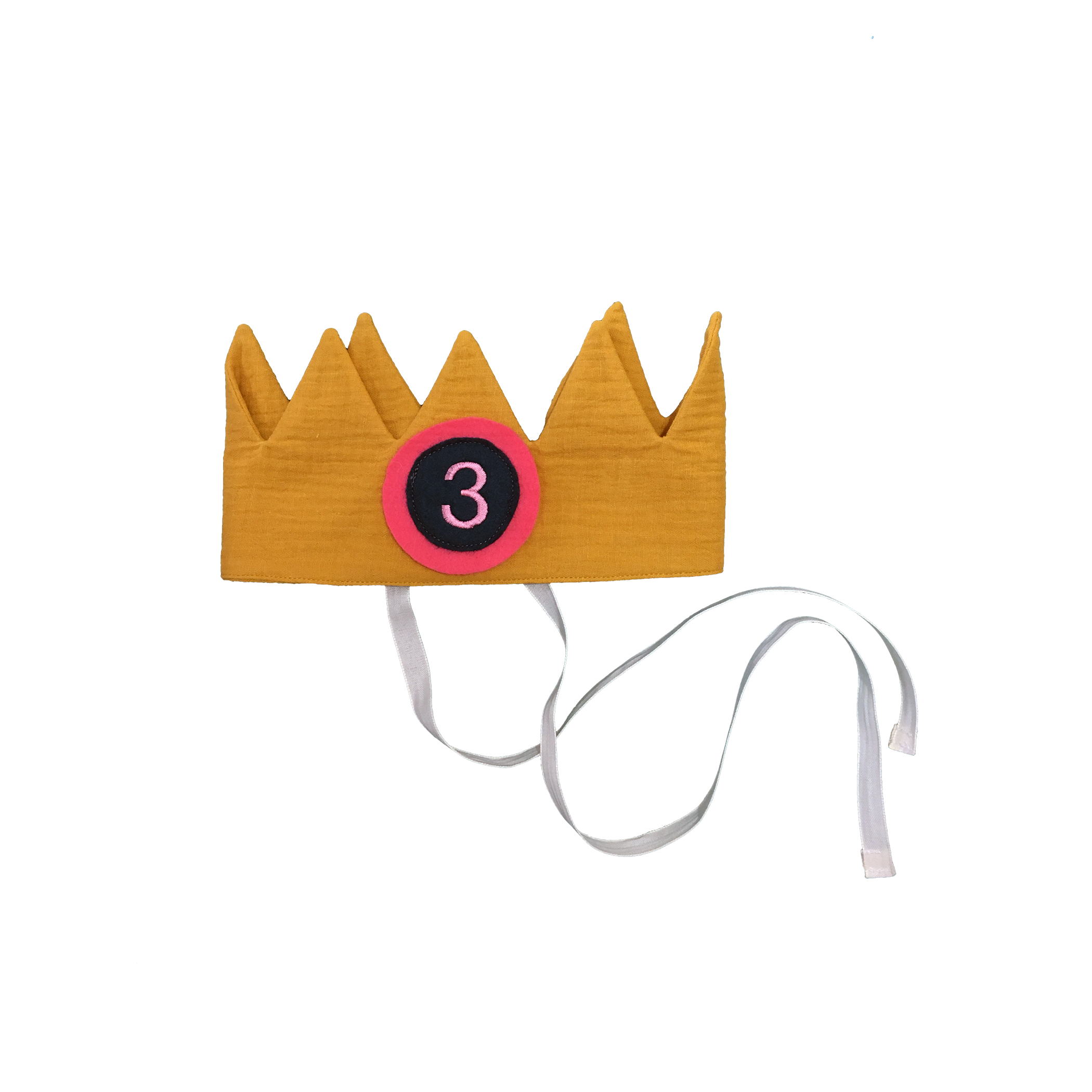 Verjaardagskroon geel