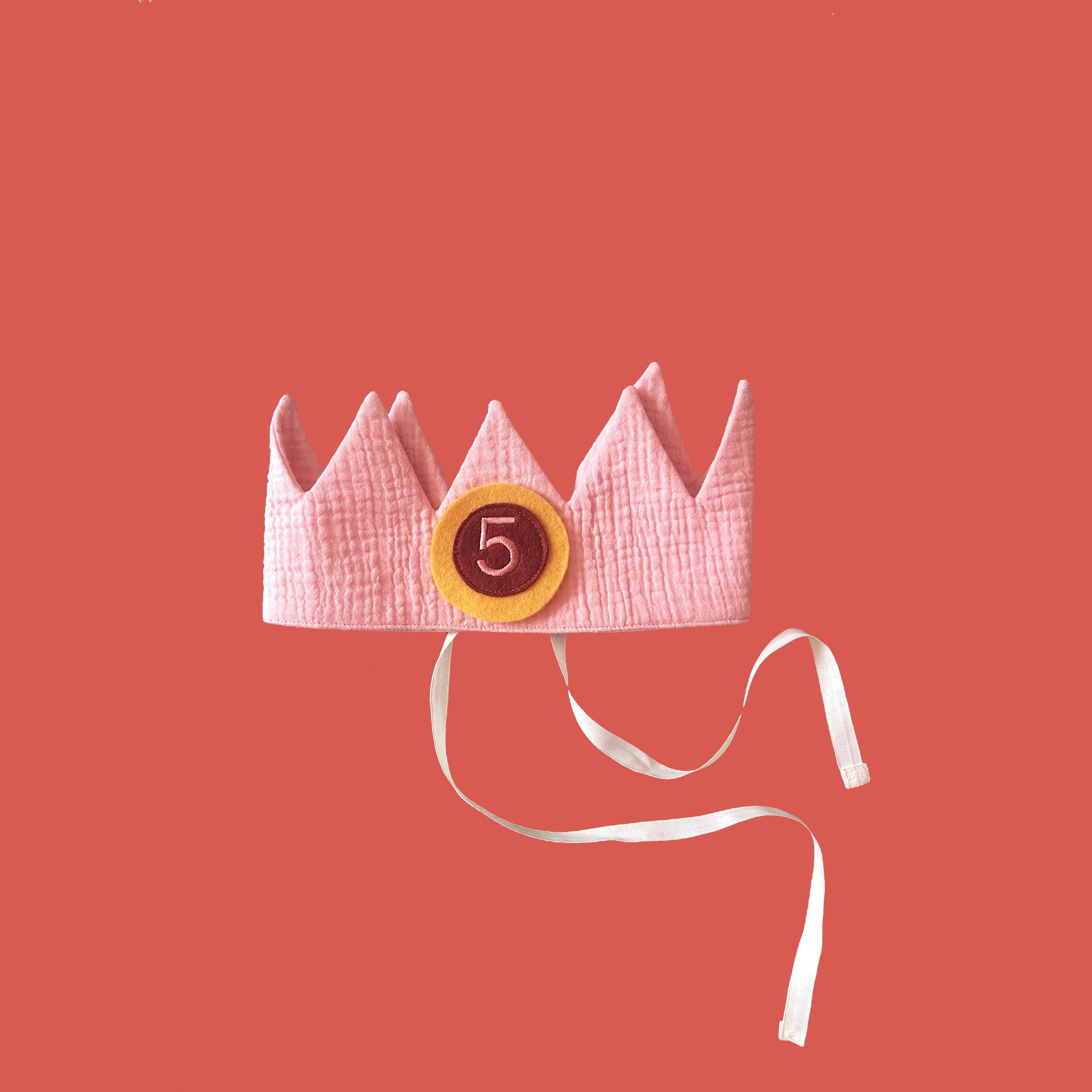 Verjaardagskroon oudroze